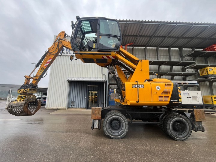 JCB Mobilbagger JS145W mit hochfahrbarer Kabine