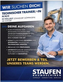 Wir suchen dich – Technischer Trainer / Technische Trainerin (m/w/d) 